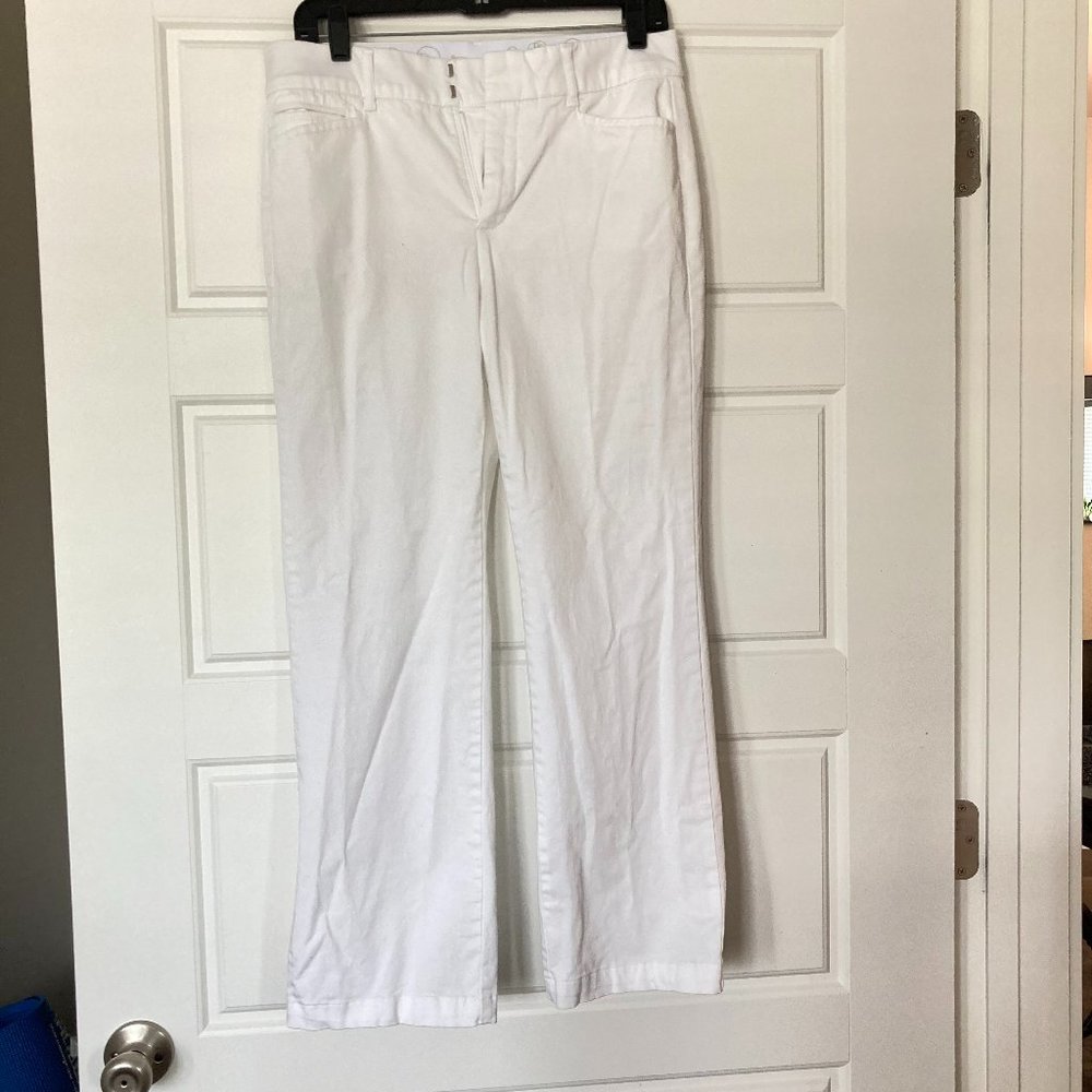 JM Collection Slim White Pants Size: 8P